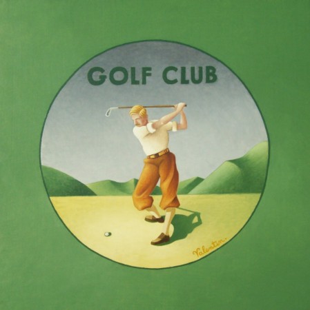 Le golfeur du club 40x40